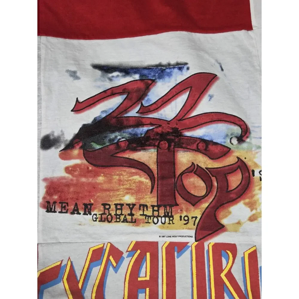 Upcycled Throw Blanket Vtg T-Shirts Handmade 62x53 Pantera Bush ZZ Top TX A&M